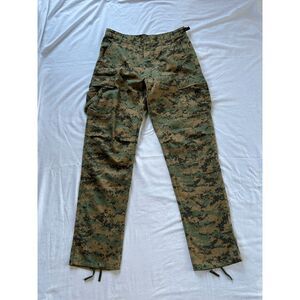 Digital Camouflage Army Tactical Pants, Hunting, Cargo, Adjustable, Medium-Long